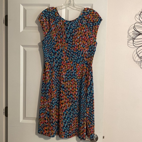 Multi-color patterned dress by Gabby Skye. Size 12. - Picture 2 of 4
